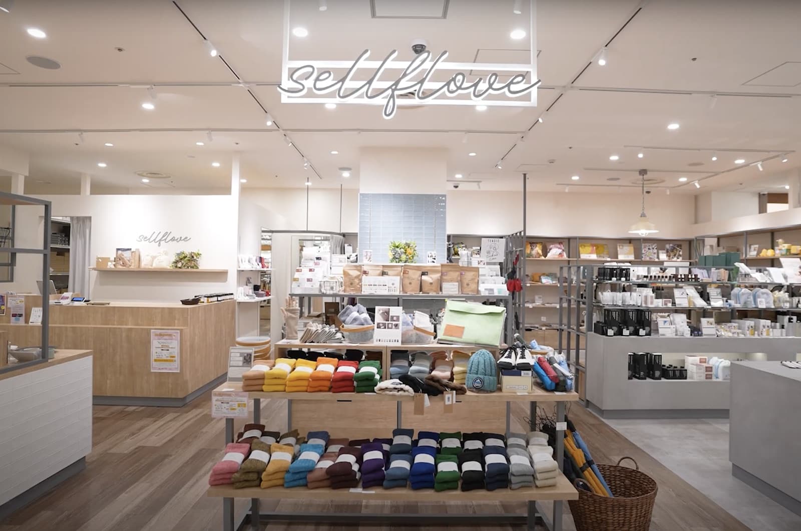 Inside sellflove, orosy's concept shop co-created with OPA — shelves of Japanese maker products