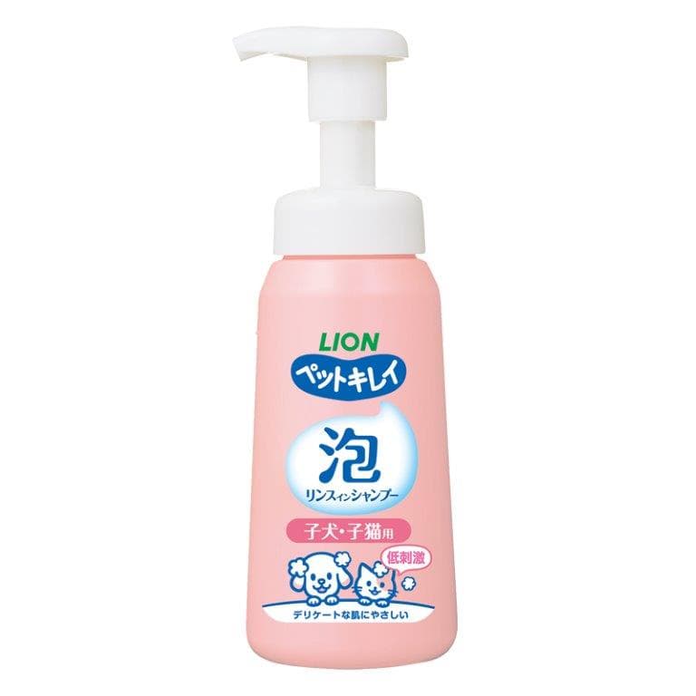 Lion Pet ペットキレイ 泡リンスインシャンプー 犬用 肌ケア ボトル 230ml